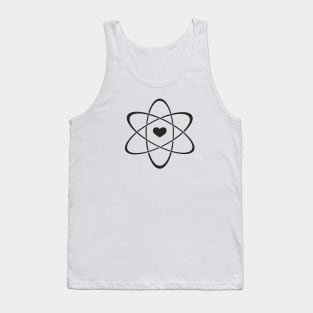 Atom heart design, Stay Positive, Never trust an atom Tank Top